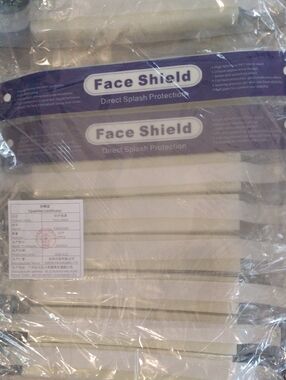 Face Shield Direct Splash Protection - Clear with Blue Band